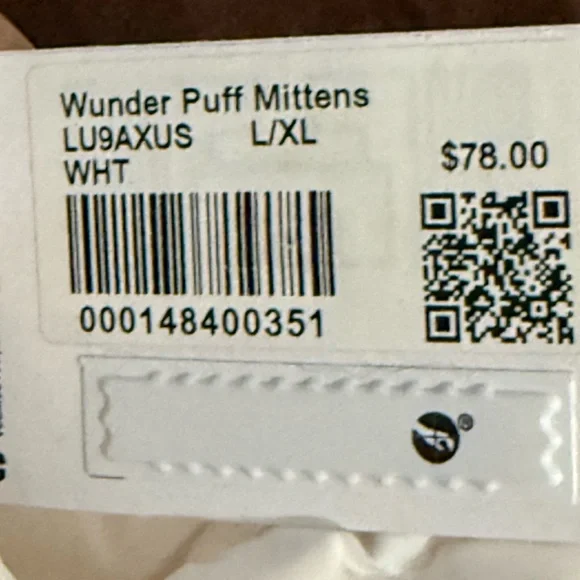 LULULEMON WUNDER PUFF MITTENS - Picture 3 of 3